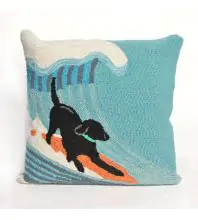 Trans Ocean Pillow Frontporch Animal 100% Polyester Hand Tufted 1473